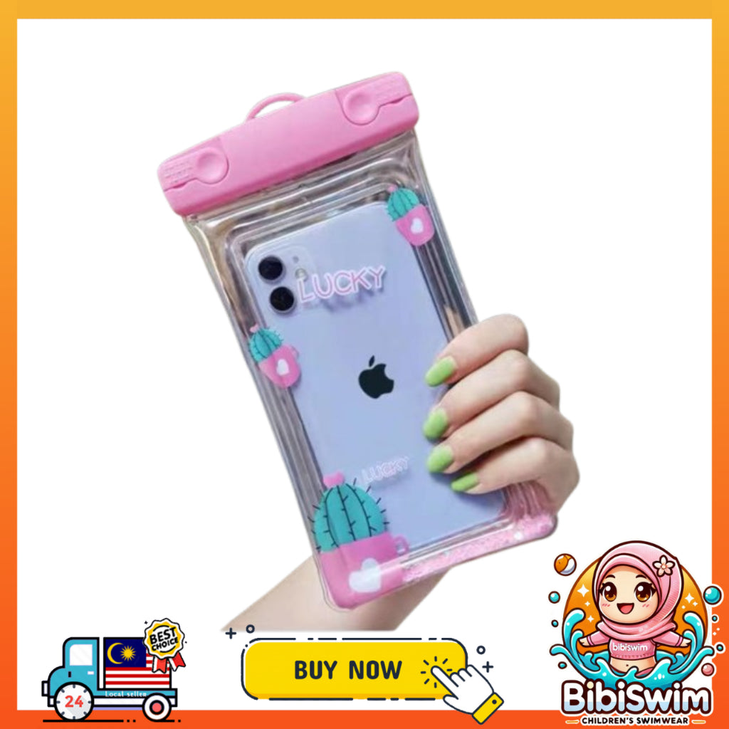 BIBISWIM Cartoon Waterproof Phone Pouch