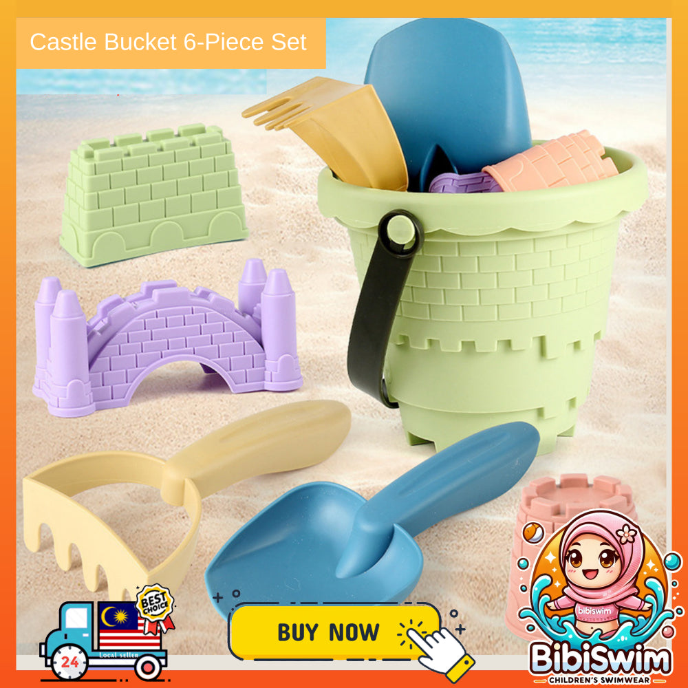 BIBISWIM Kids Sand Castle Builder Set