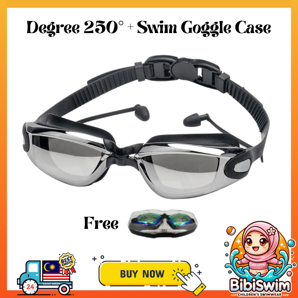 BIBISWIM Power Adjustable Swim Goggles 0-800