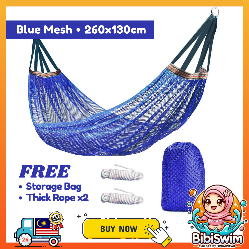BIBISWIM Striped Canvas Hammock Swing Chair
