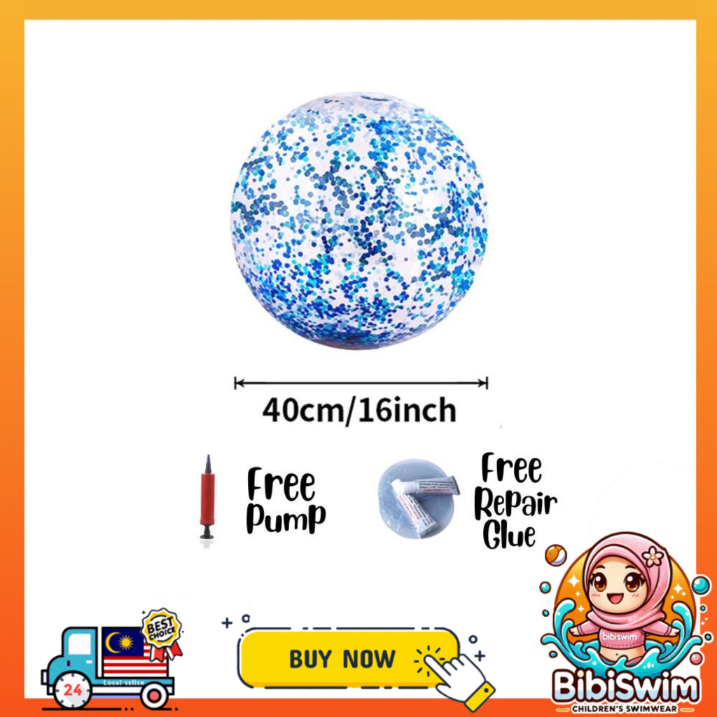 BIBISWIM Inflatable Kids Beach Ball Set