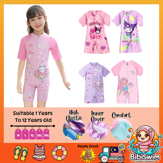 BIBISWIM Mermaid Kitty UPF50+ Swim Set