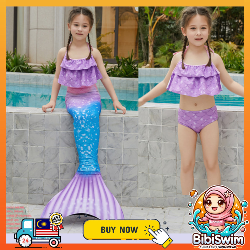BIBISWIM Mermaid Swim Set 3-12Y