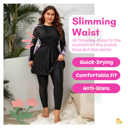 BIBISWIM Plus Size Floral Burkini