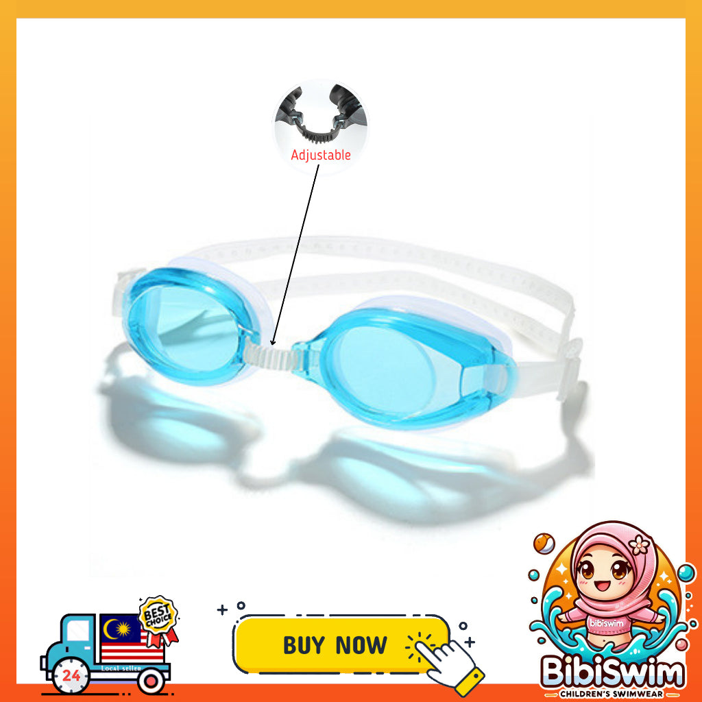 BIBISWIM Anti-Fog Kids Swim Goggles Set