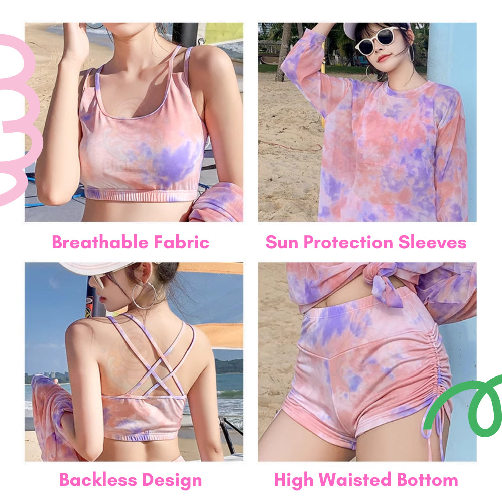 BIBISWIM Plus Size 3pc Sport Bikini Set