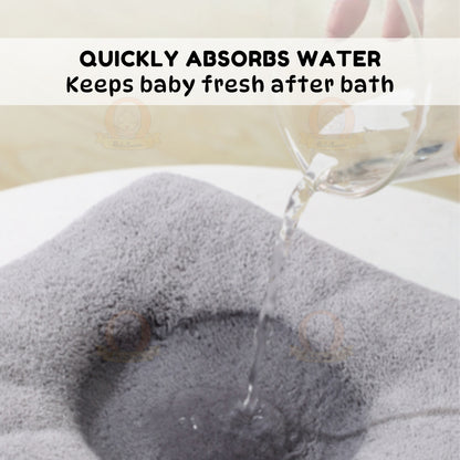 BIBISWIM Coral Fleece Baby Hooded Towel