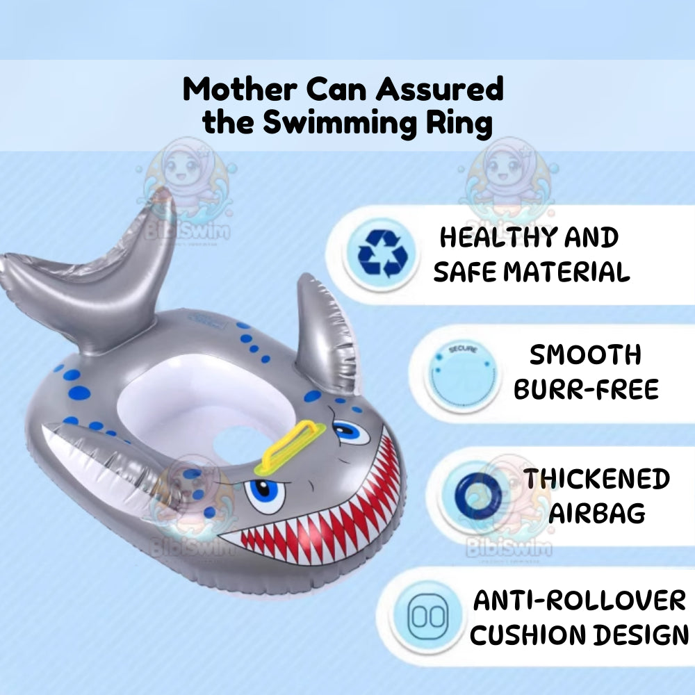 BIBISWIM Baby Swim Ring with Handle