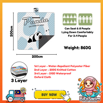 BIBISWIM Foldable Waterproof Picnic Mat