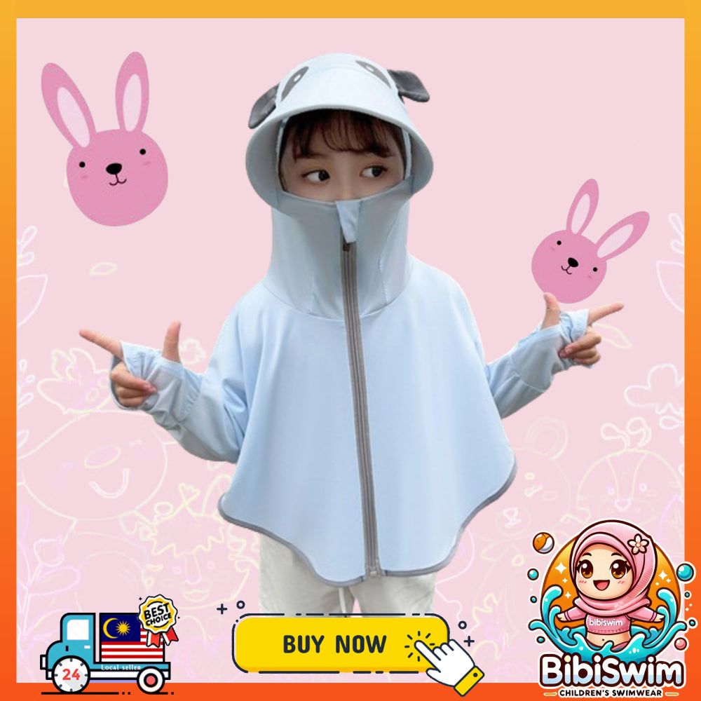 BIBISWIM UPF50 Kids Sun Hoodie 2-8Y