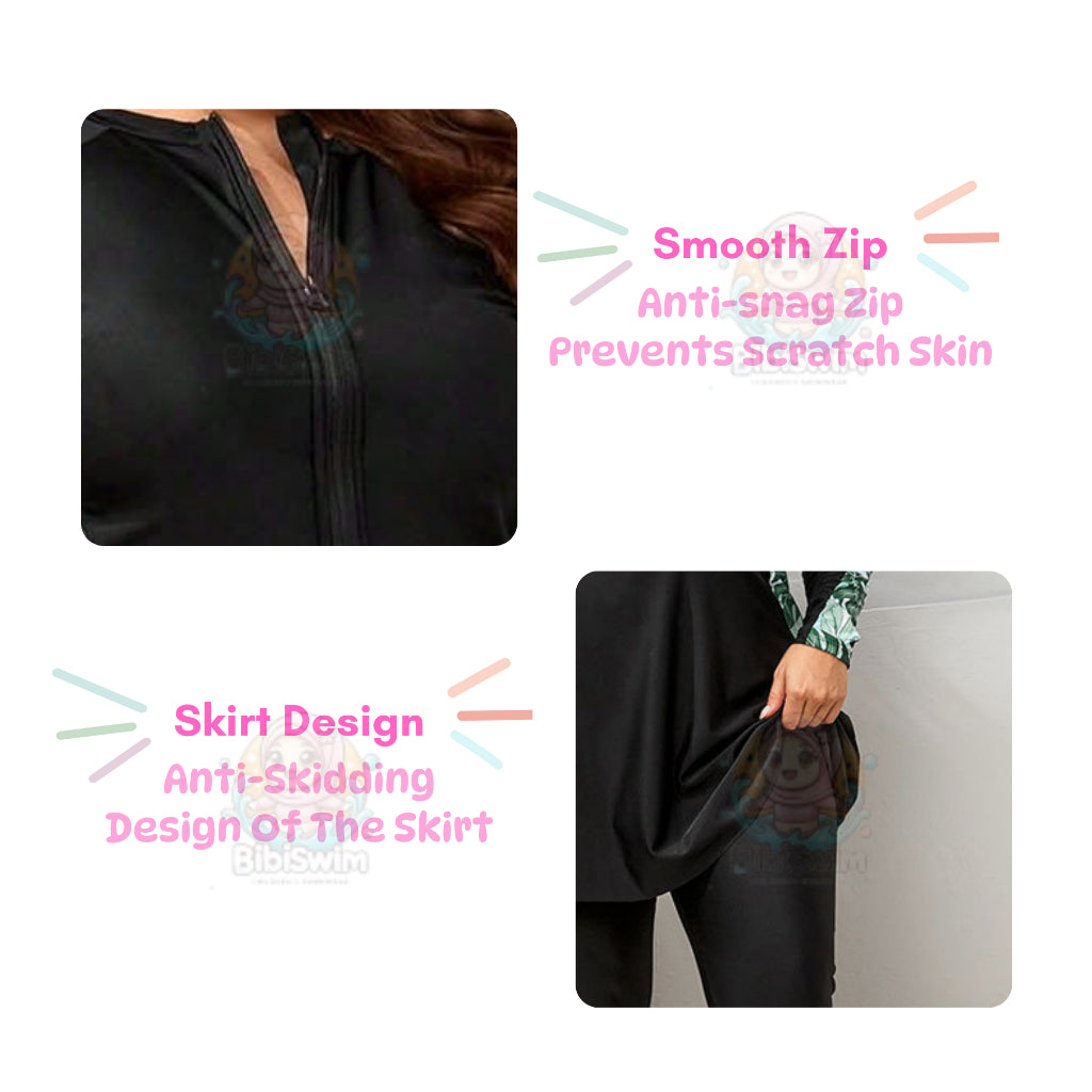 BIBISWIM Plus Size Floral Burkini