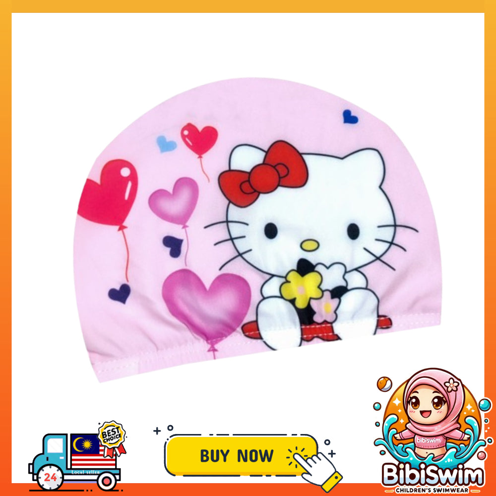 BIBISWIM Cartoon Kids Swim Cap