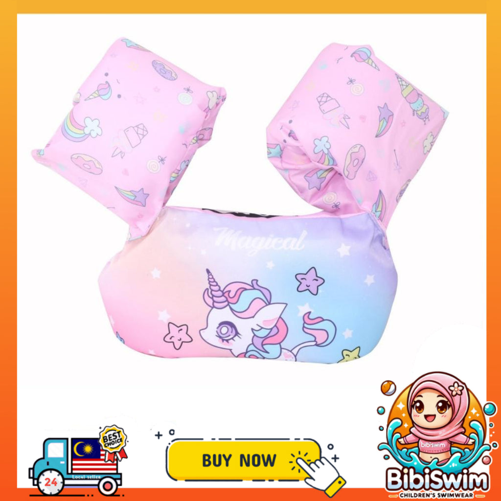 BIBISWIM Kids Swim Vest Arm Floats