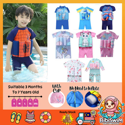 Newborn Baby Buoyancy Swimming Suit Boys | Kids Swim Float Vest Baju Pelampung Renang Kanak-kanak
