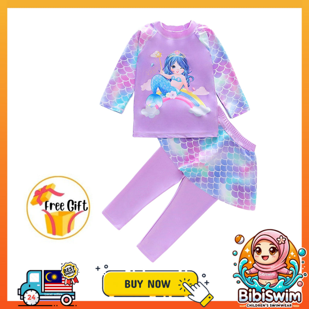 BIBISWIM UPF50 Mermaid Swim Set
