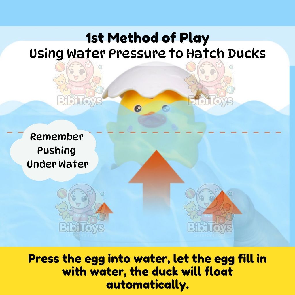 BIBISWIM Splash Spray Bath Eggs