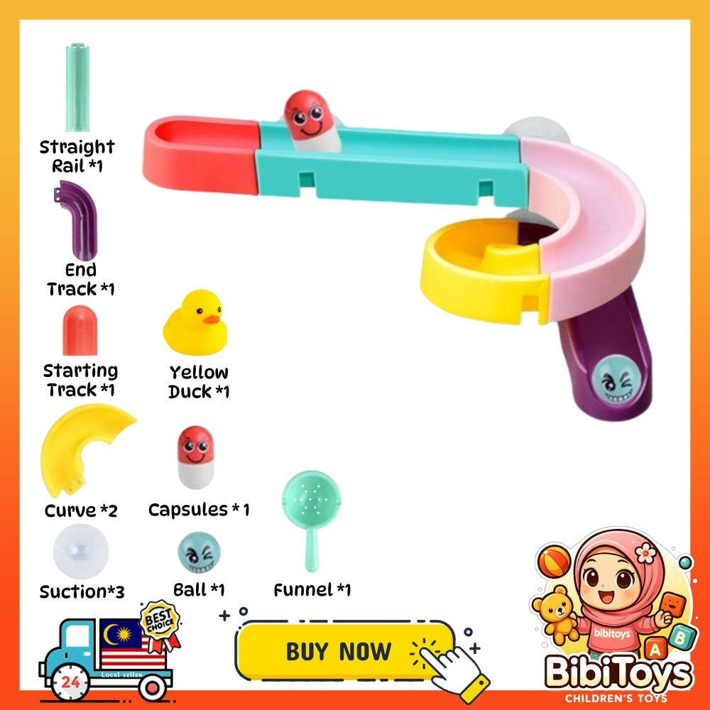 BIBISWIM Bath Ball Water Slide Track