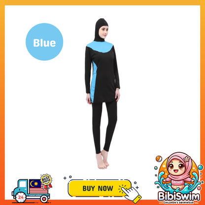 BIBISWIM Modest Plus Size Swim Set