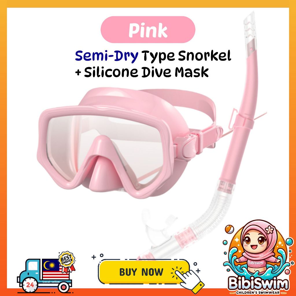 BIBISWIM 20 Color Snorkel Mask Set