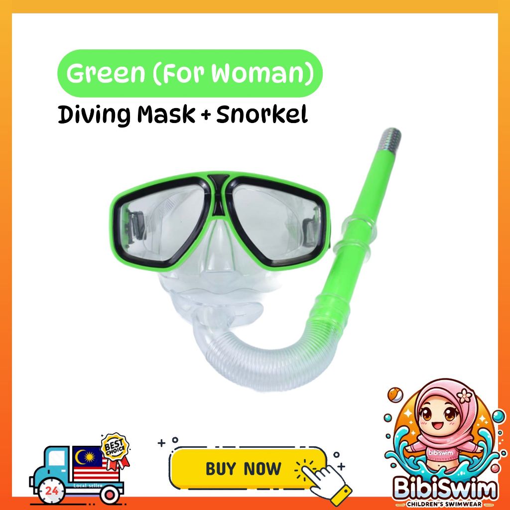 BIBISWIM Anti-Fog Leakproof Snorkel Set