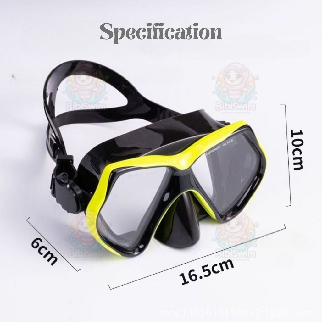 BIBISWIM Snorkel Mask with Camera Mount