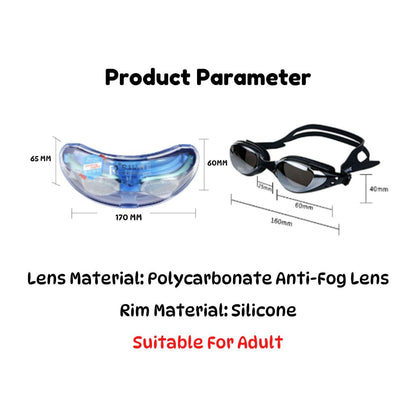 BIBISWIM Anti Fog HD Swim Goggles