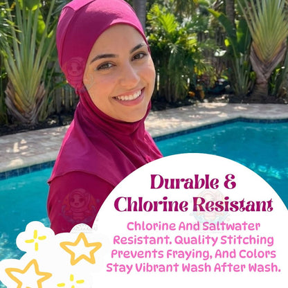 BIBISWIM Modest Swim Cap 6 Colors