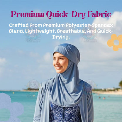 BIBISWIM Modest Swim Cap 6 Colors