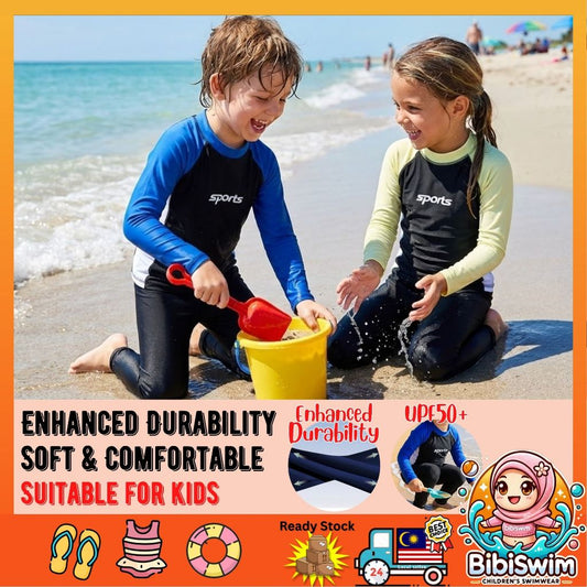 BIBISWIM Bright Blue Kids Swim Set