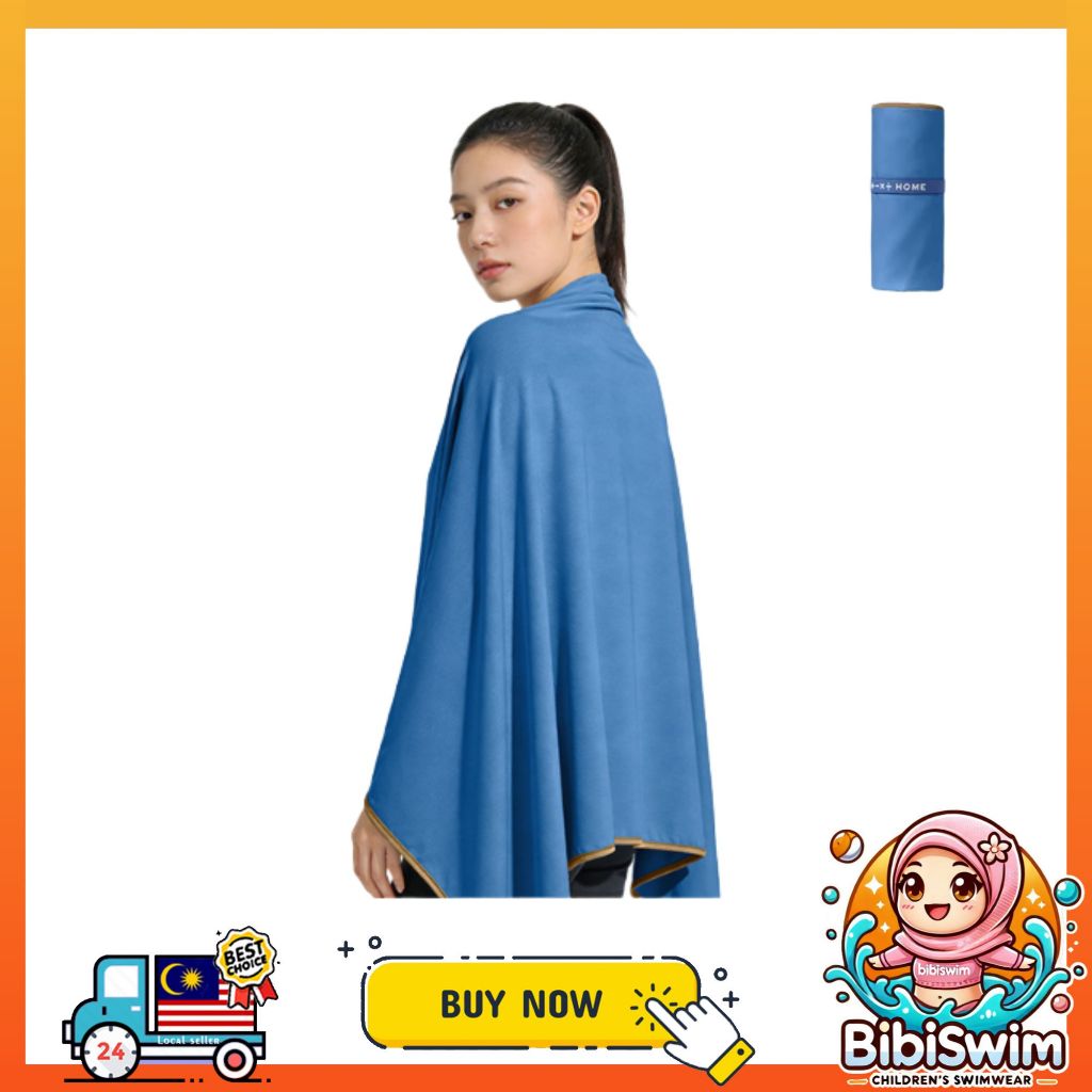 BIBISWIM Seaside Large Microfiber Beach & Gym Towel