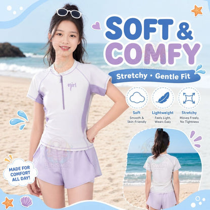 BIBISWIM Seaside Cartoon Baby Girl Swimsuit
