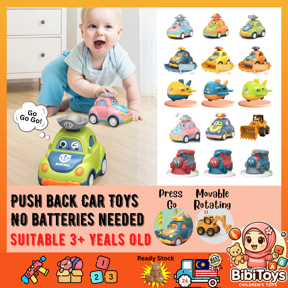 BIBISWIM Press & Go Toddler Cars