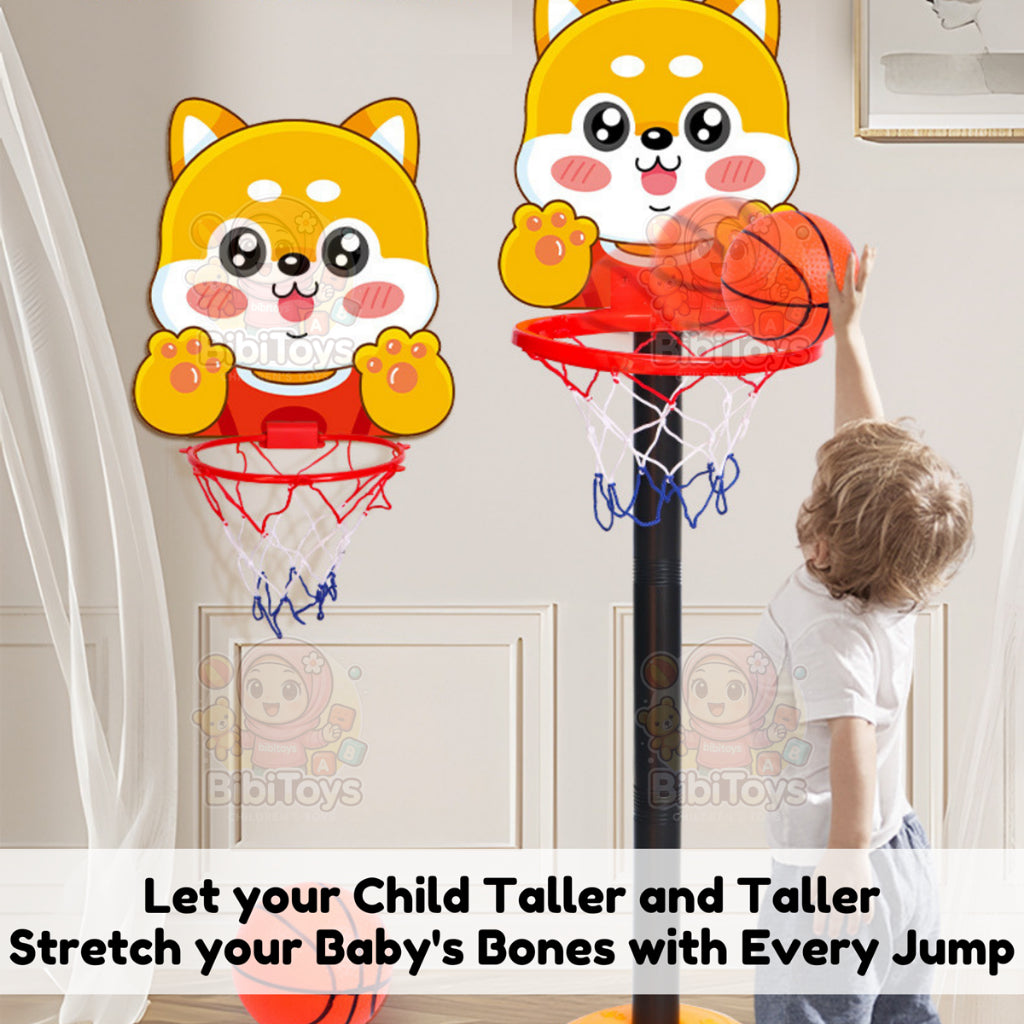 BIBISWIM Adjustable Kids Basketball Hoop Set