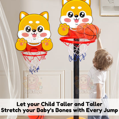BIBISWIM Adjustable Kids Basketball Hoop Set