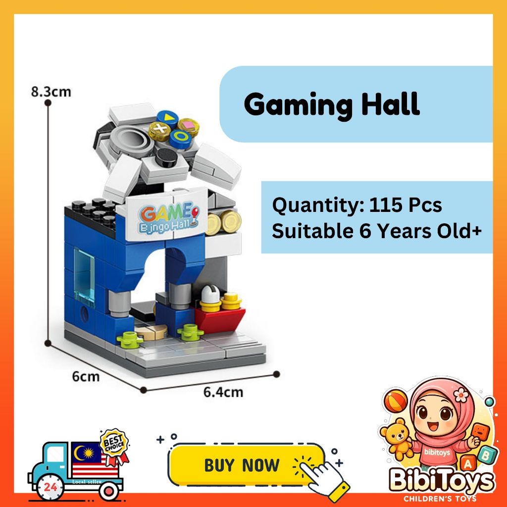 BIBISWIM STEM Street Shop Building Blocks