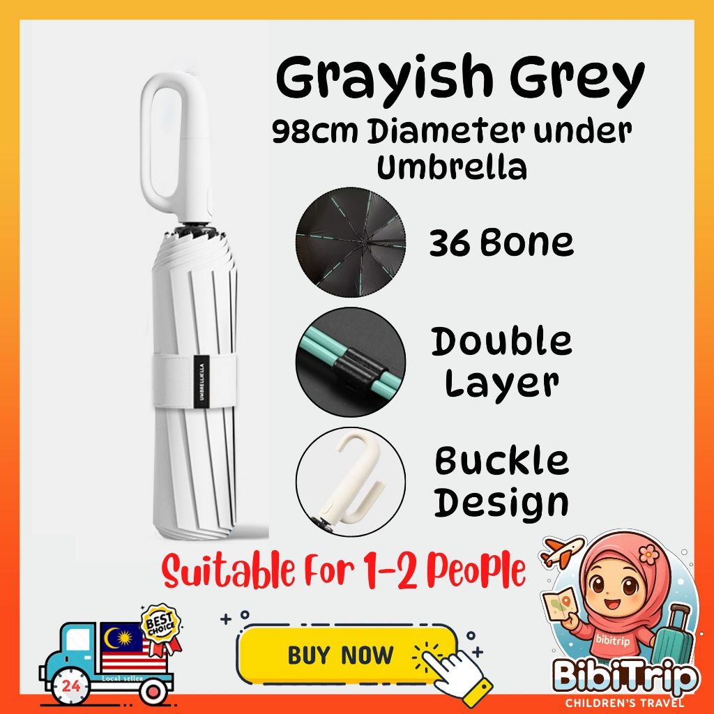 BIBISWIM Heavy Duty Auto UV Umbrella