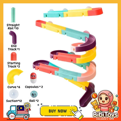 BIBISWIM Bath Ball Water Slide Track