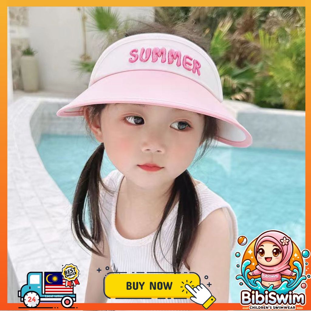 BIBISWIM Sun Safe Kids Brim Hat