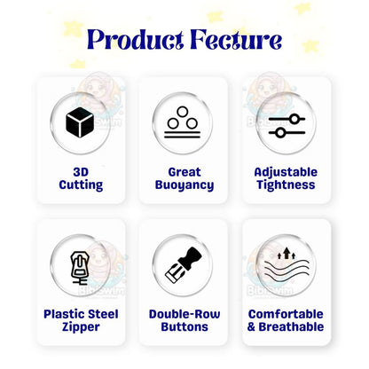 BIBISWIM Adjustable Buoyancy Swim Vest