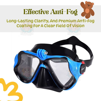 BIBISWIM Snorkel Mask with Camera Mount