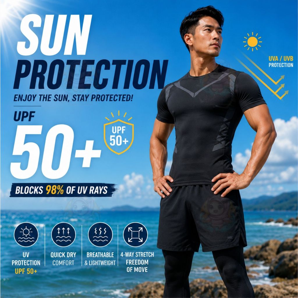 BIBISWIM Shoreline Men's Short Sleeve Swimwear Set