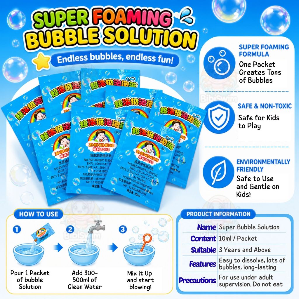 BIBISWIM Automatic Bubble Blaster with LED Lights