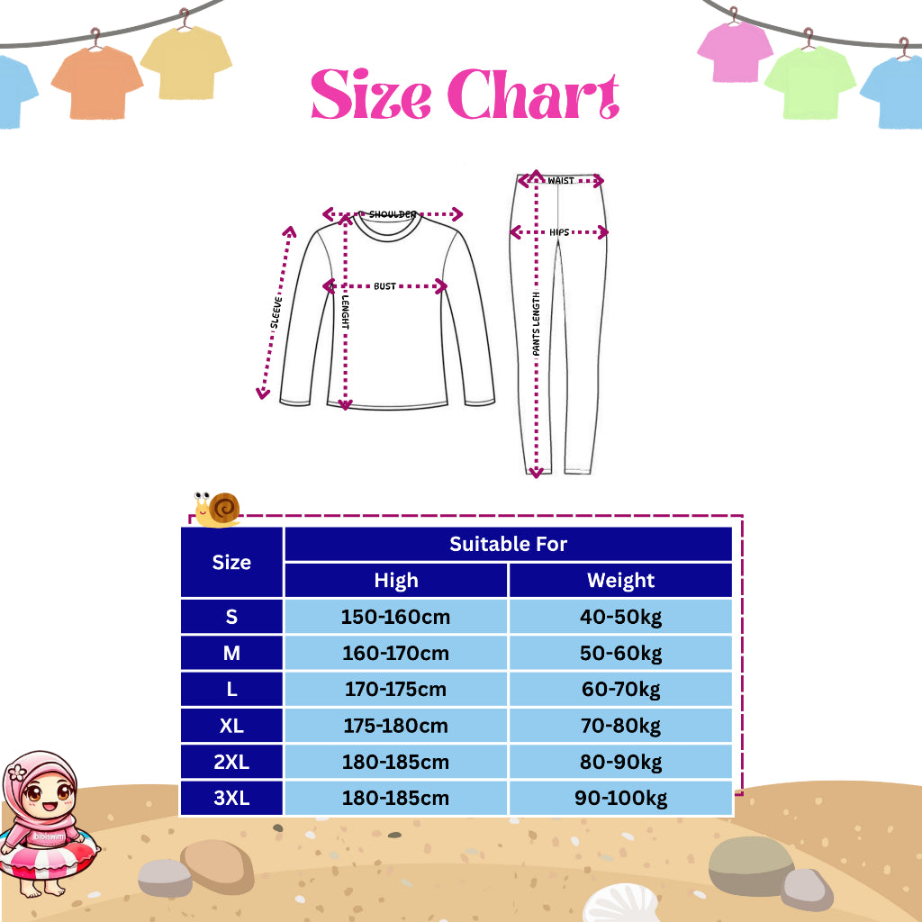 BIBISWIM Plus Size UPF50 Surf Set