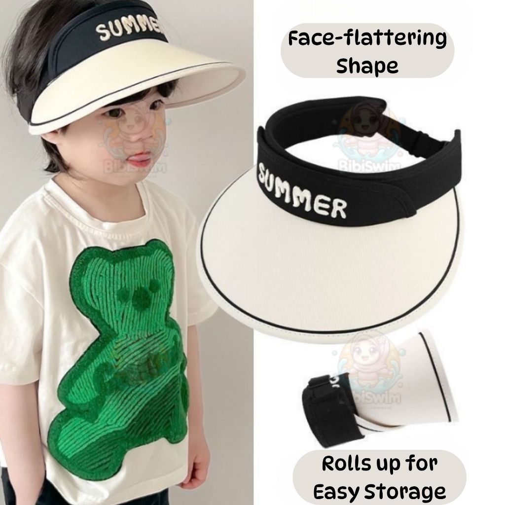 BIBISWIM Sun Safe Kids Brim Hat