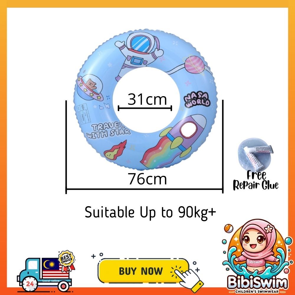 BIBISWIM Inflatable Donut Swim Ring