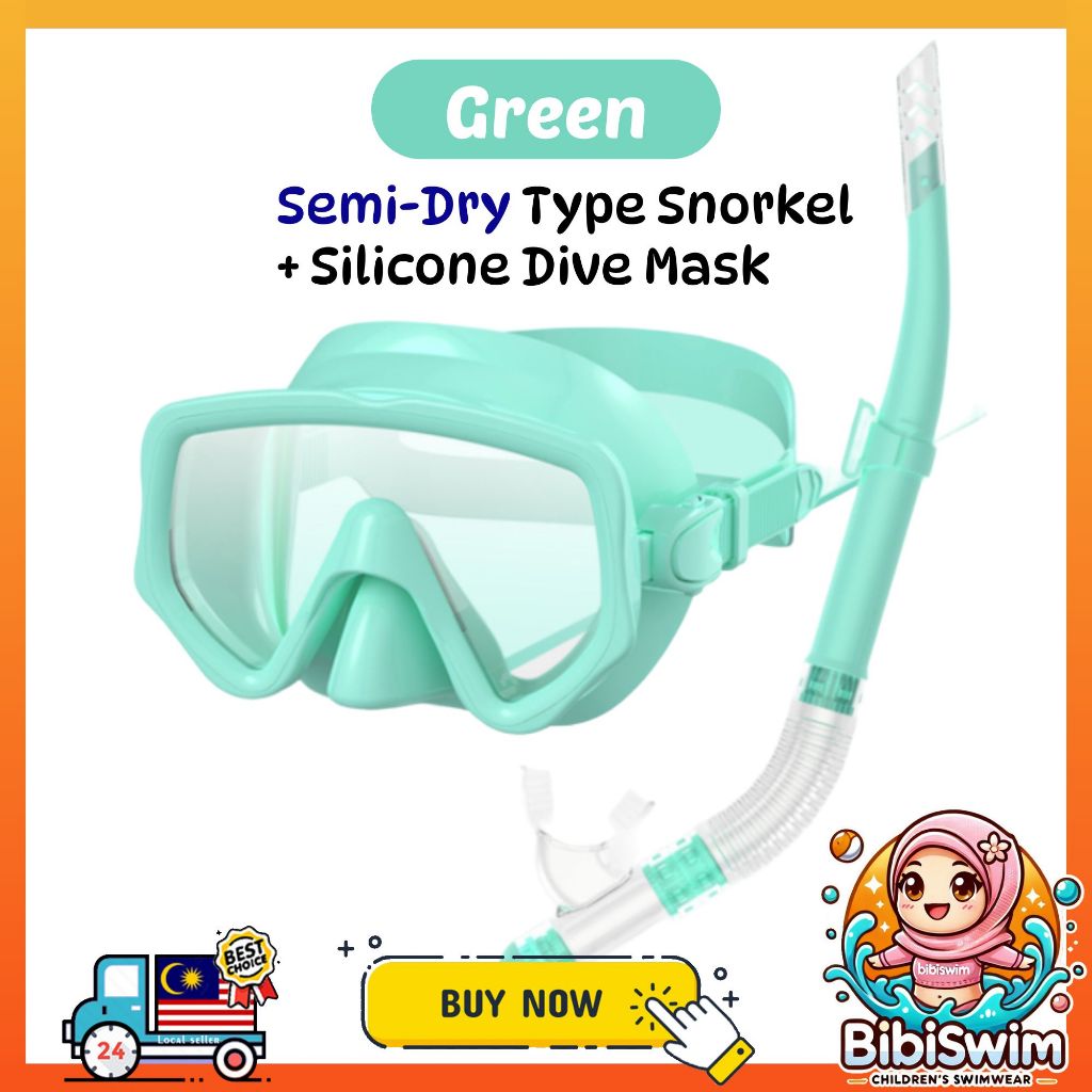 BIBISWIM 20 Color Snorkel Mask Set