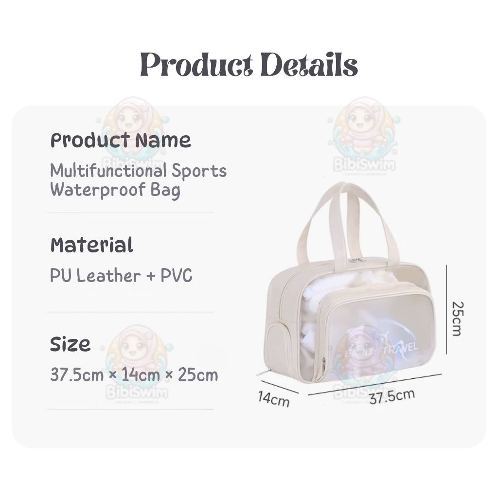 BIBISWIM Seaside Waterproof Dry/Wet Separation Bag