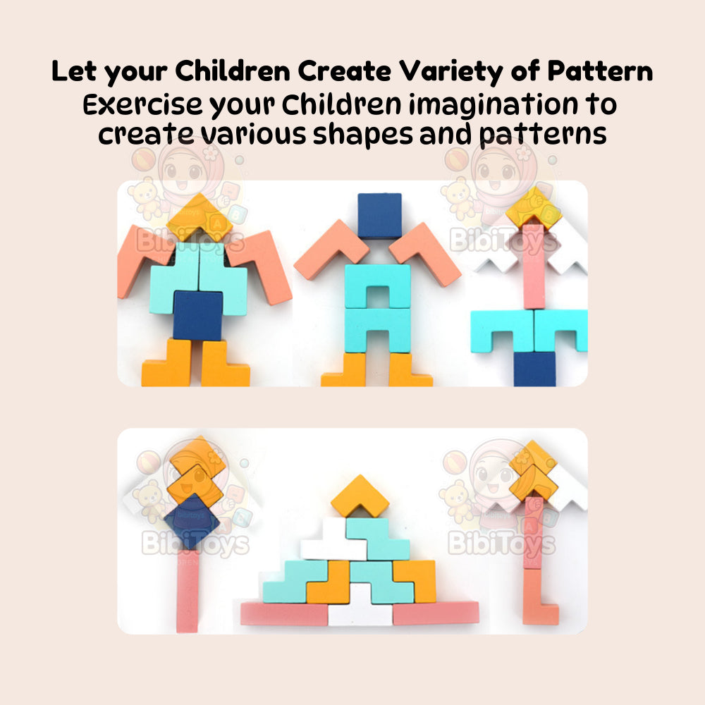 BIBISWIM 3D Tetris Puzzle Blocks