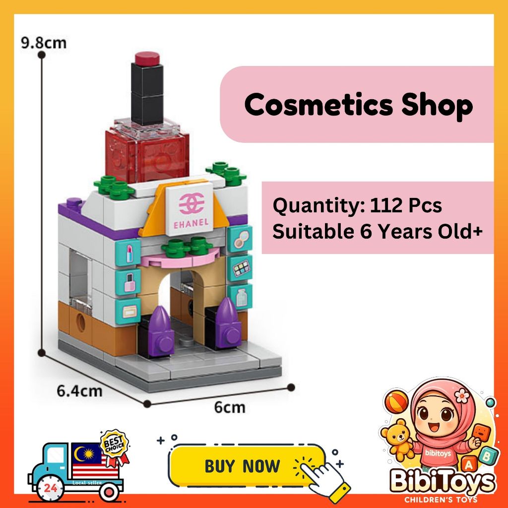 BIBISWIM STEM Street Shop Building Blocks