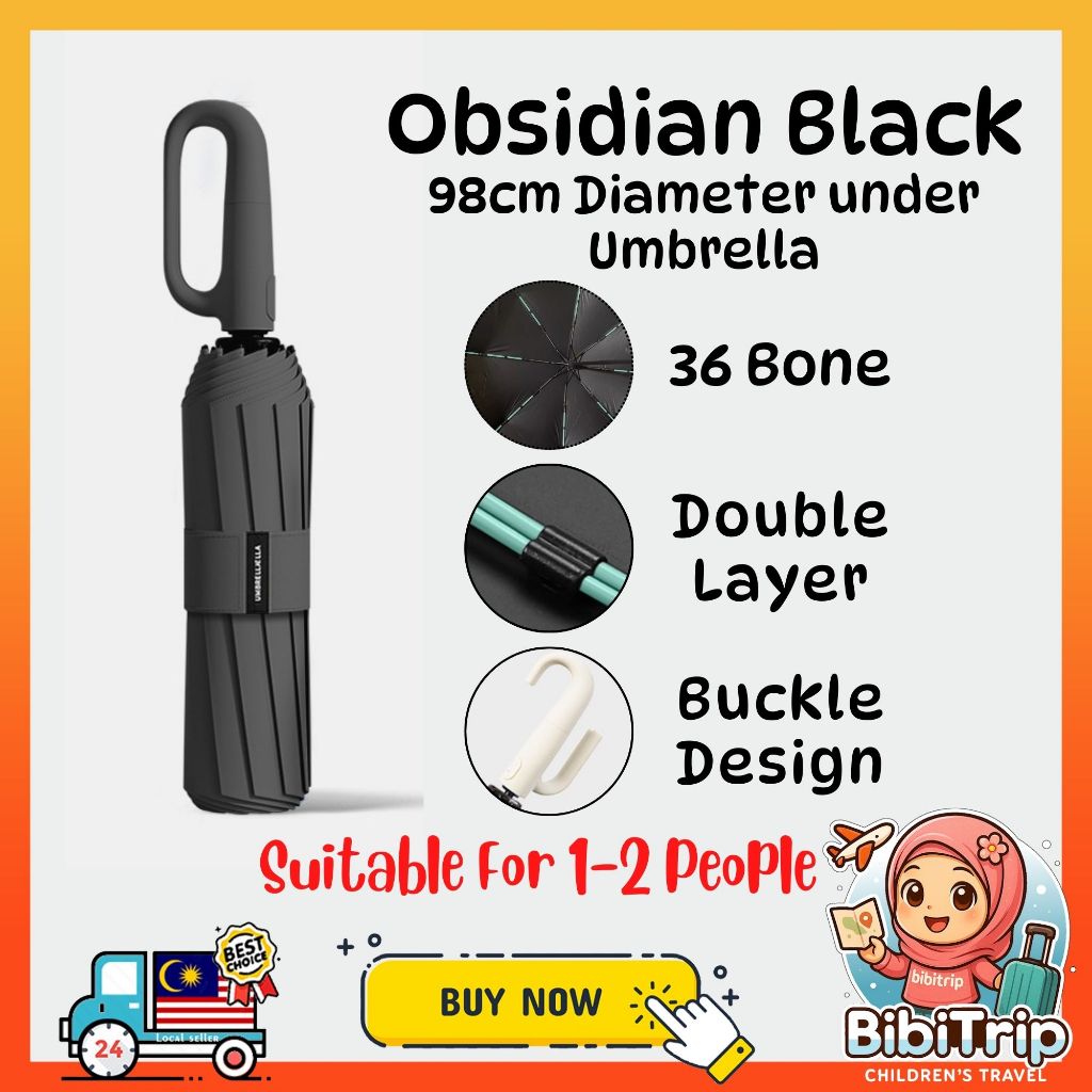 BIBISWIM Heavy Duty Auto UV Umbrella
